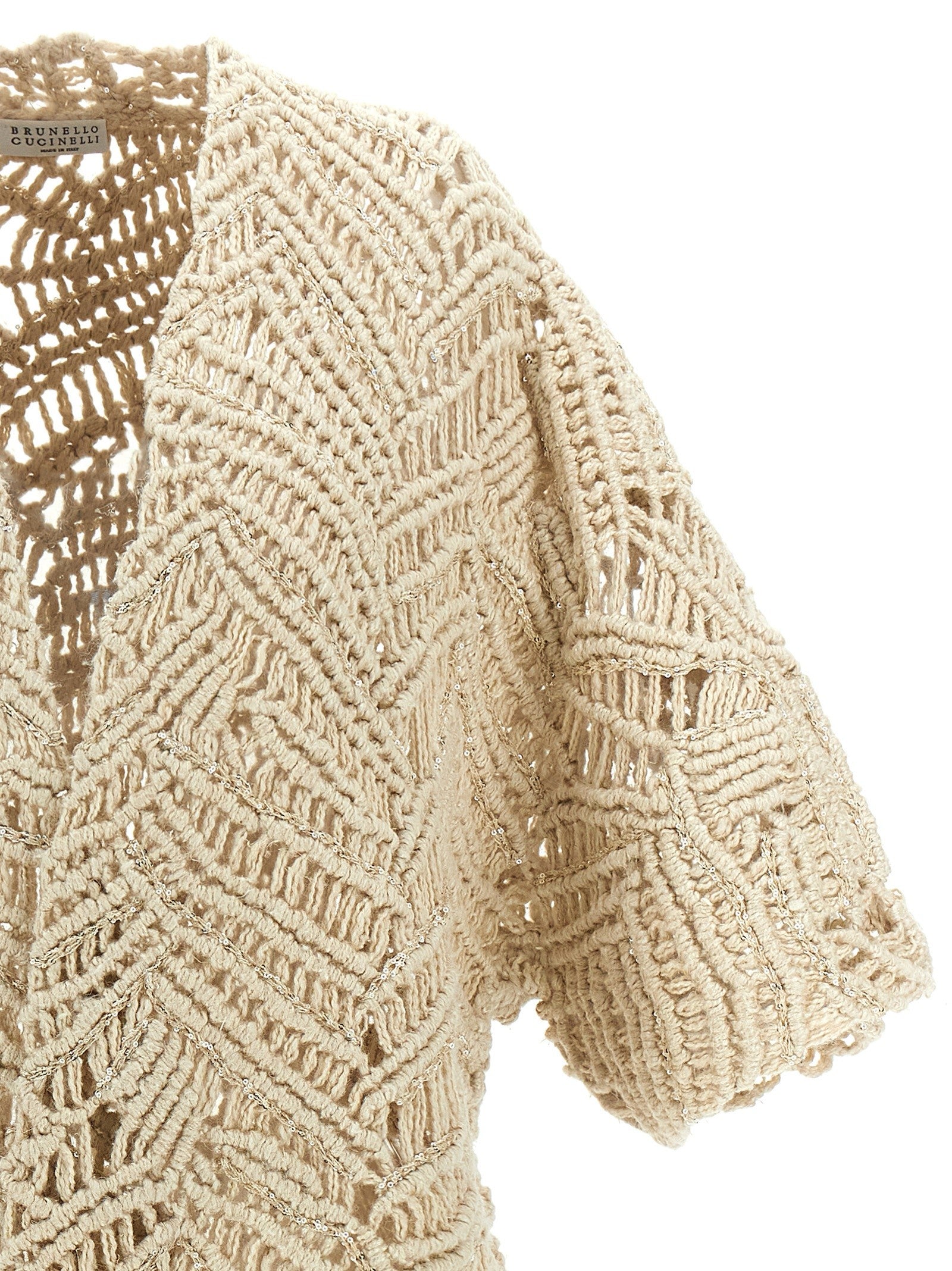 'OPERA Dazzling Macramé' cardigan