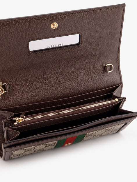 Ophidia GG Supreme Fabric and leather crossbody bag