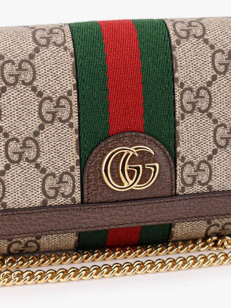 Ophidia GG Supreme Fabric and leather crossbody bag