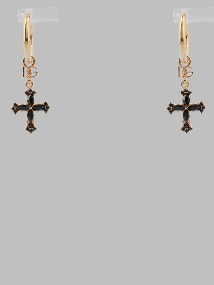 Orecchini Creola Con Croci E Strass