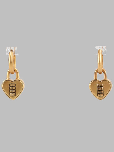 Orecchini "Heart Padlock"