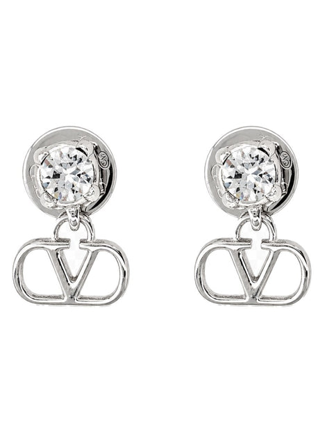 ORECCHINI "VLOGO SIGNATURE" CON STRASS