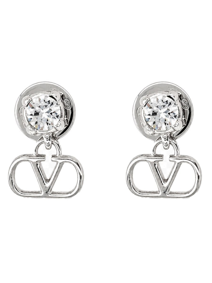 ORECCHINI "VLOGO SIGNATURE" CON STRASS