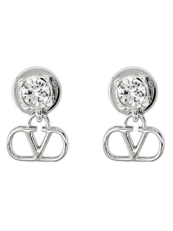 ORECCHINI "VLOGO SIGNATURE" CON STRASS