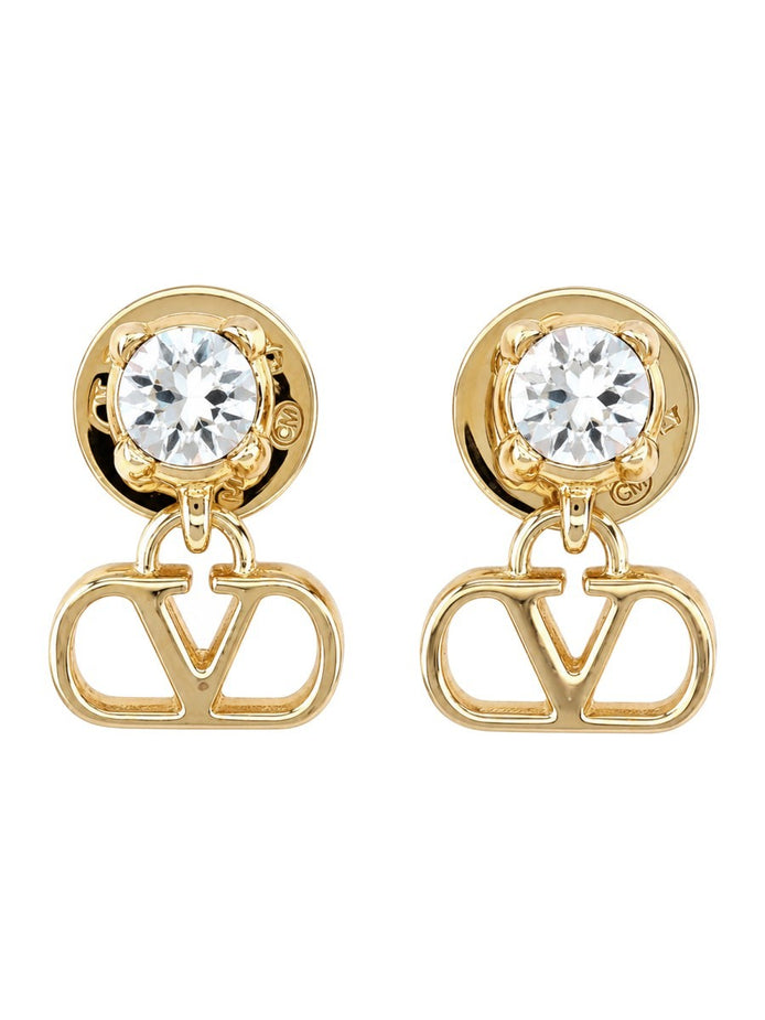 ORECCHINI "VLOGO SIGNATURE" CON STRASS