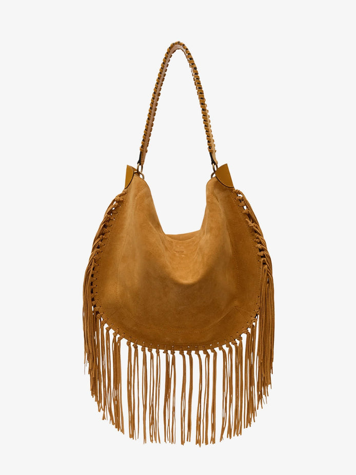 Oskan suede shoulder bag