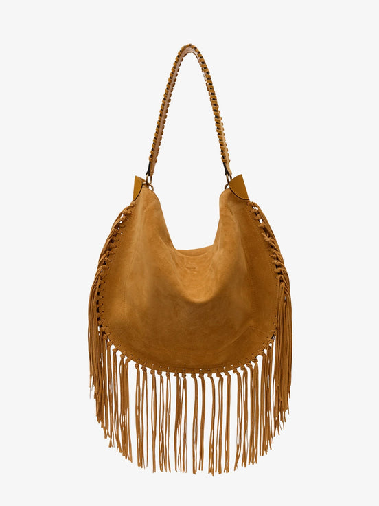 Oskan suede shoulder bag