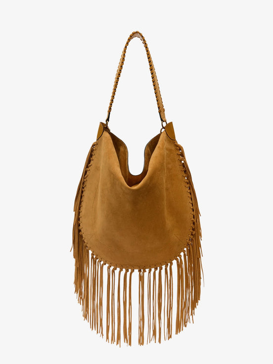 Oskan suede shoulder bag
