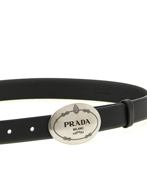 Oval buckle belt