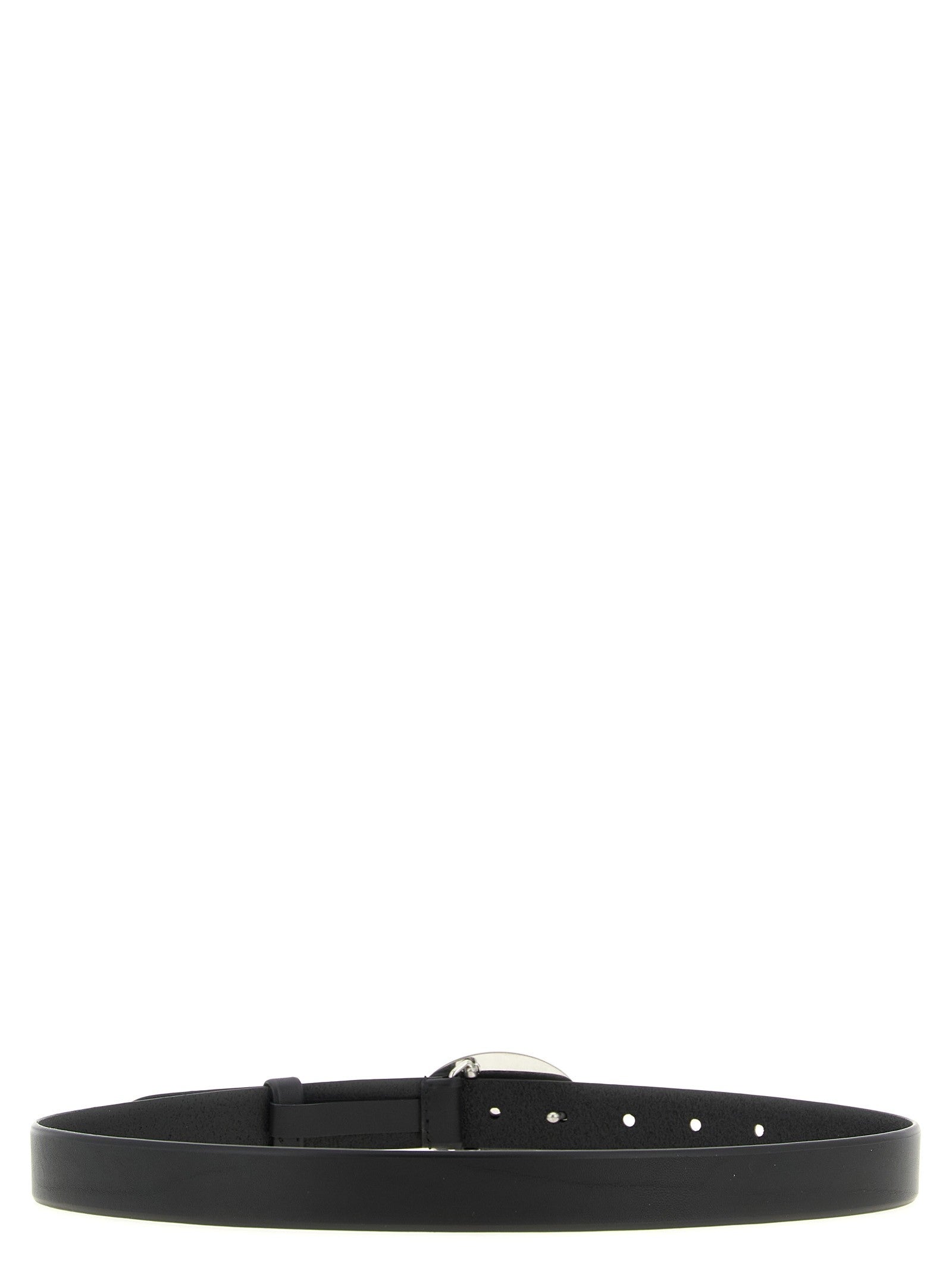 Oval buckle belt