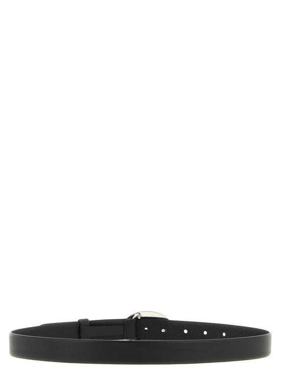 Oval buckle belt
