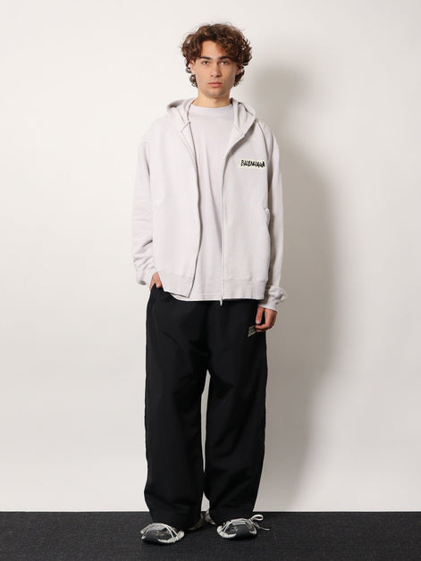 Over Zip-Up Hoodie cotton sweatshirt