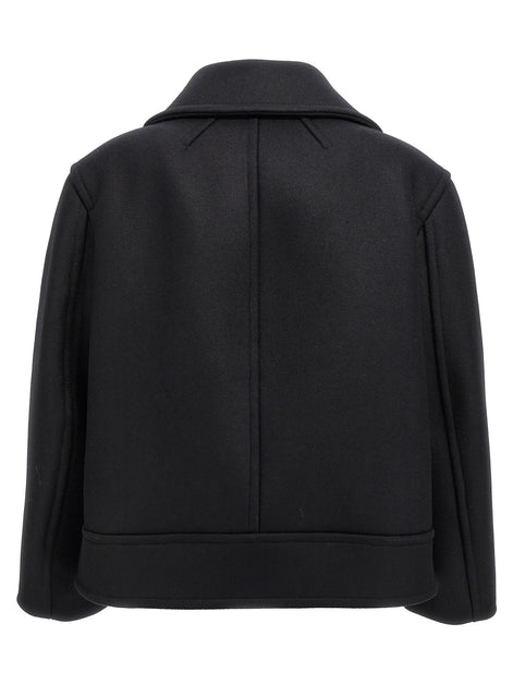 Oversized caban coat
