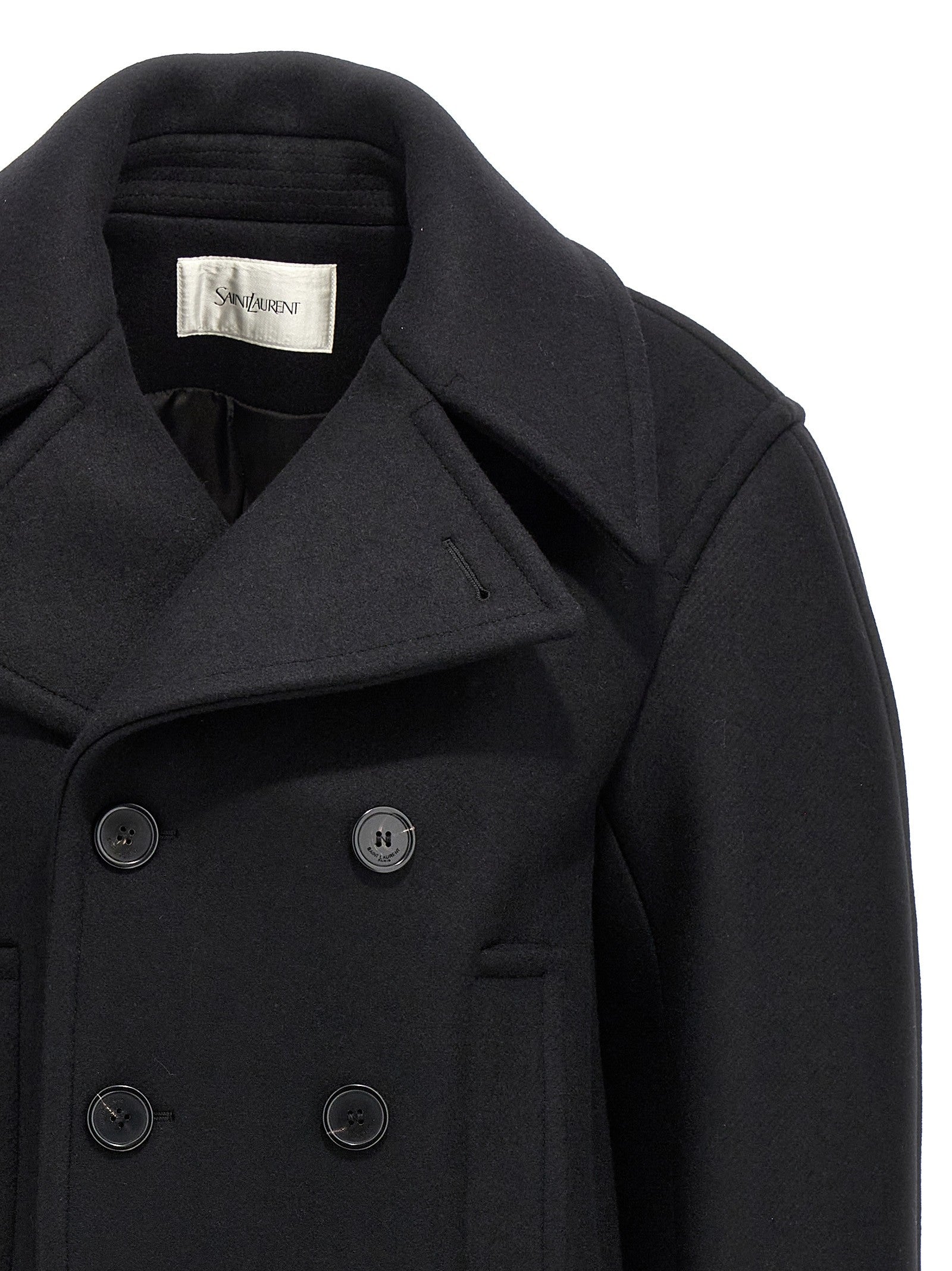 Oversized caban coat