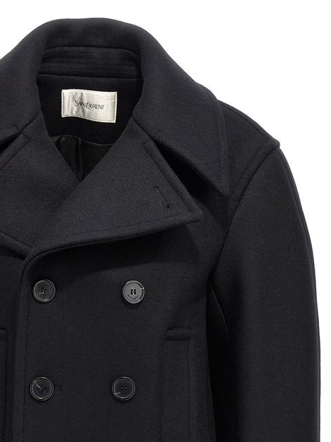 Oversized caban coat