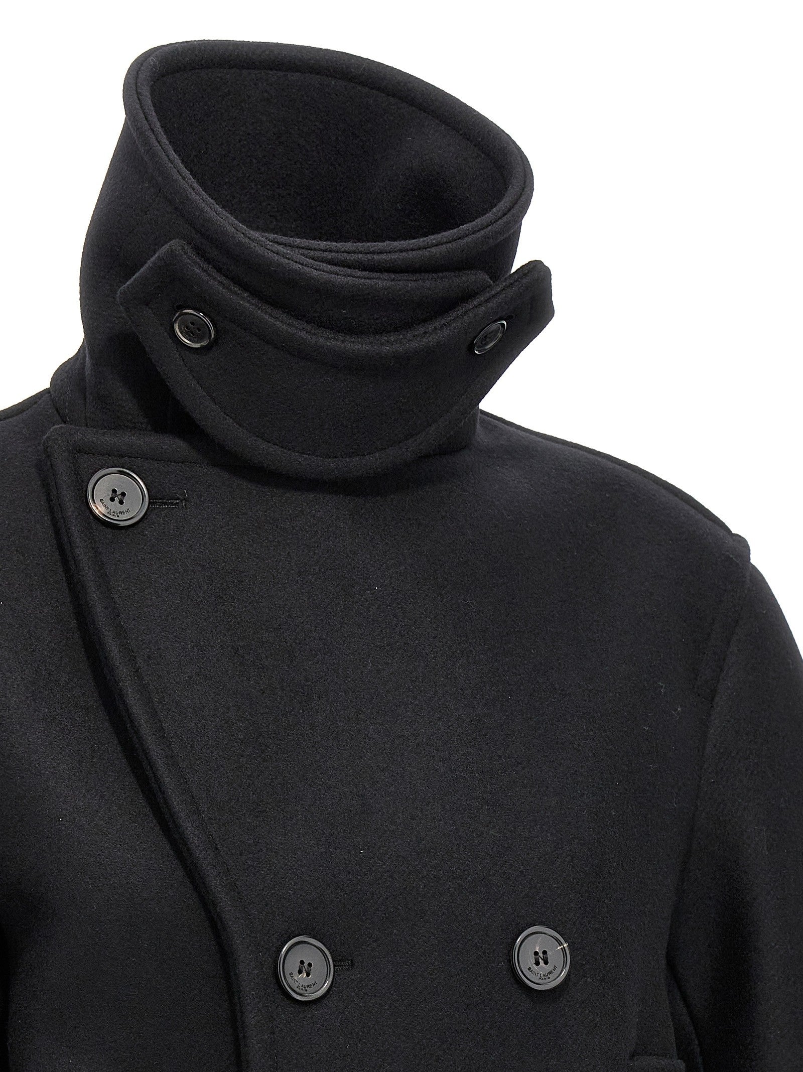 Oversized caban coat