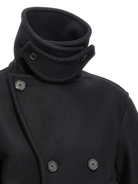 Oversized caban coat