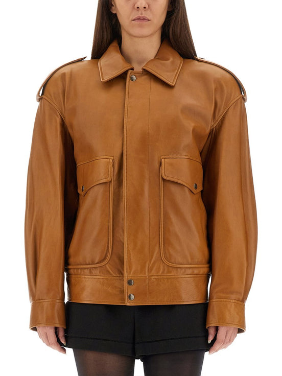 OVERSIZED LEATHER JACKET