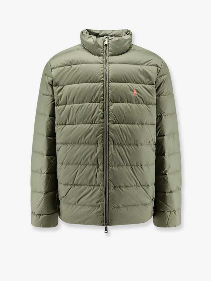 Packable down jacket made from recycled materials
