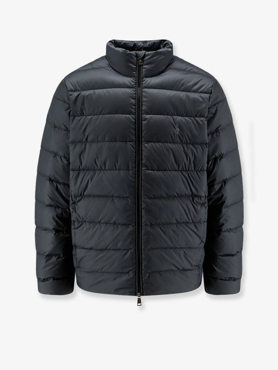 Packable recycled material down jacket