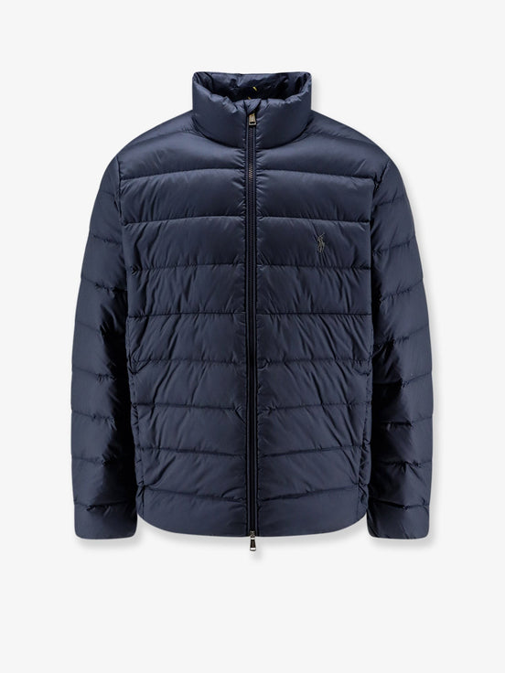 Packable recycled material down jacket