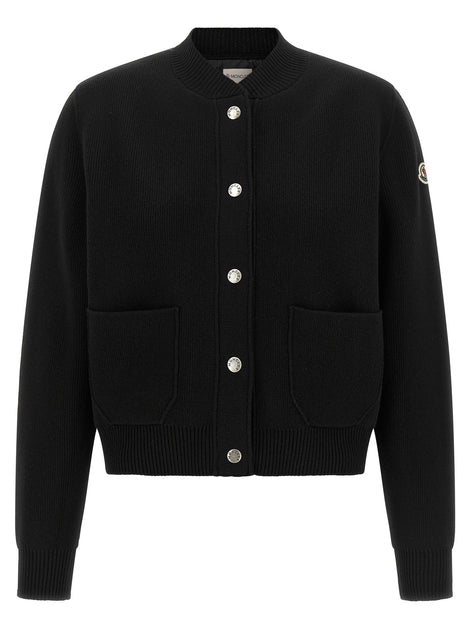 Padded back cardigan