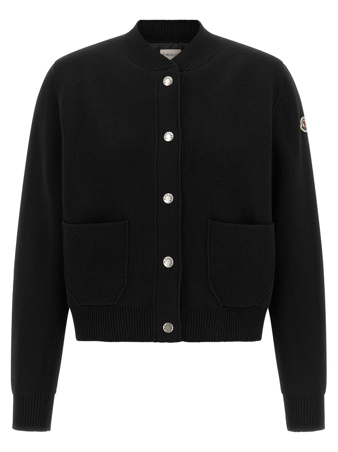 Padded back cardigan