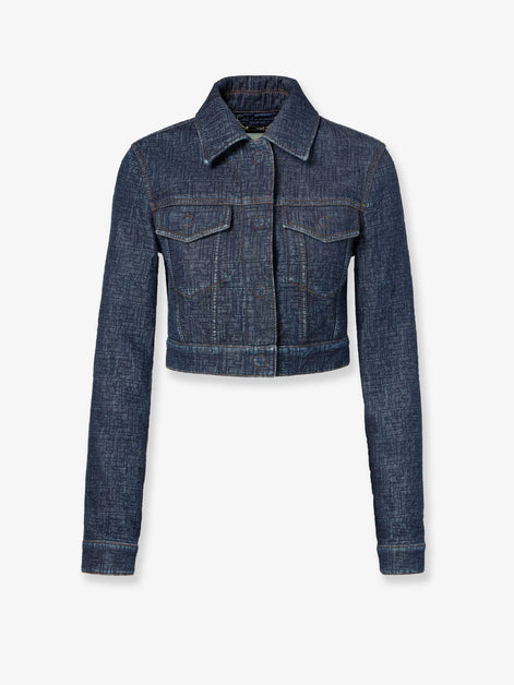 Padded denim jacket