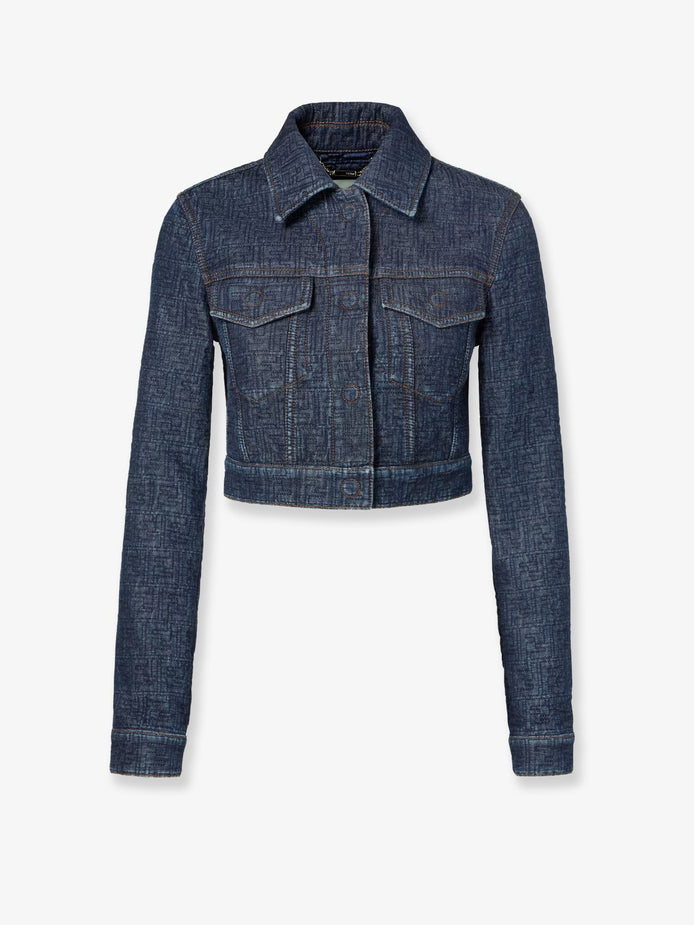 Padded denim jacket