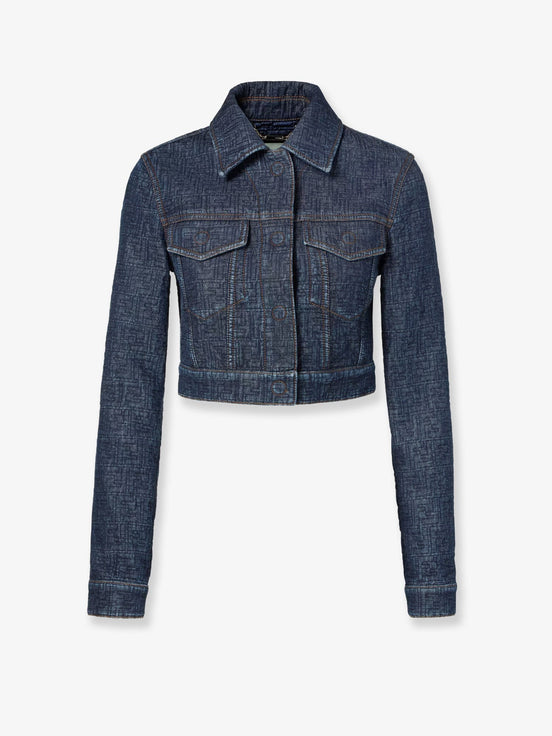 Padded denim jacket