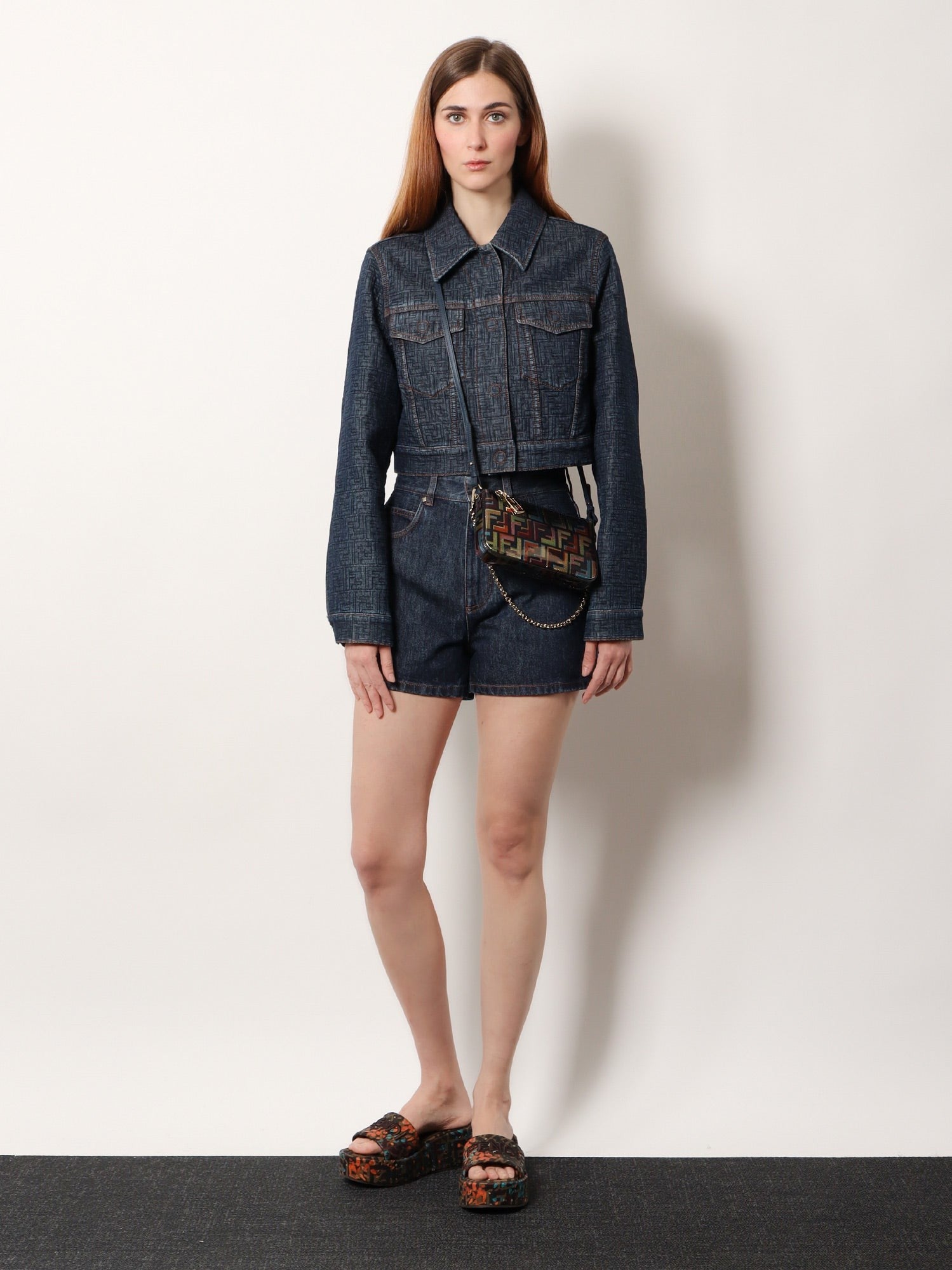 Padded denim jacket
