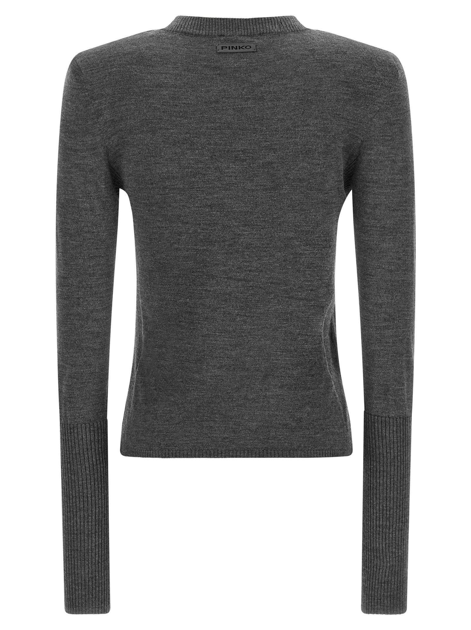 Padded shoulder sweater