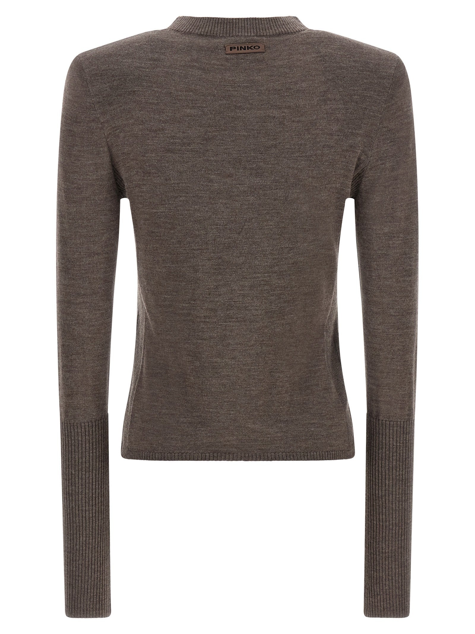 Padded shoulder sweater