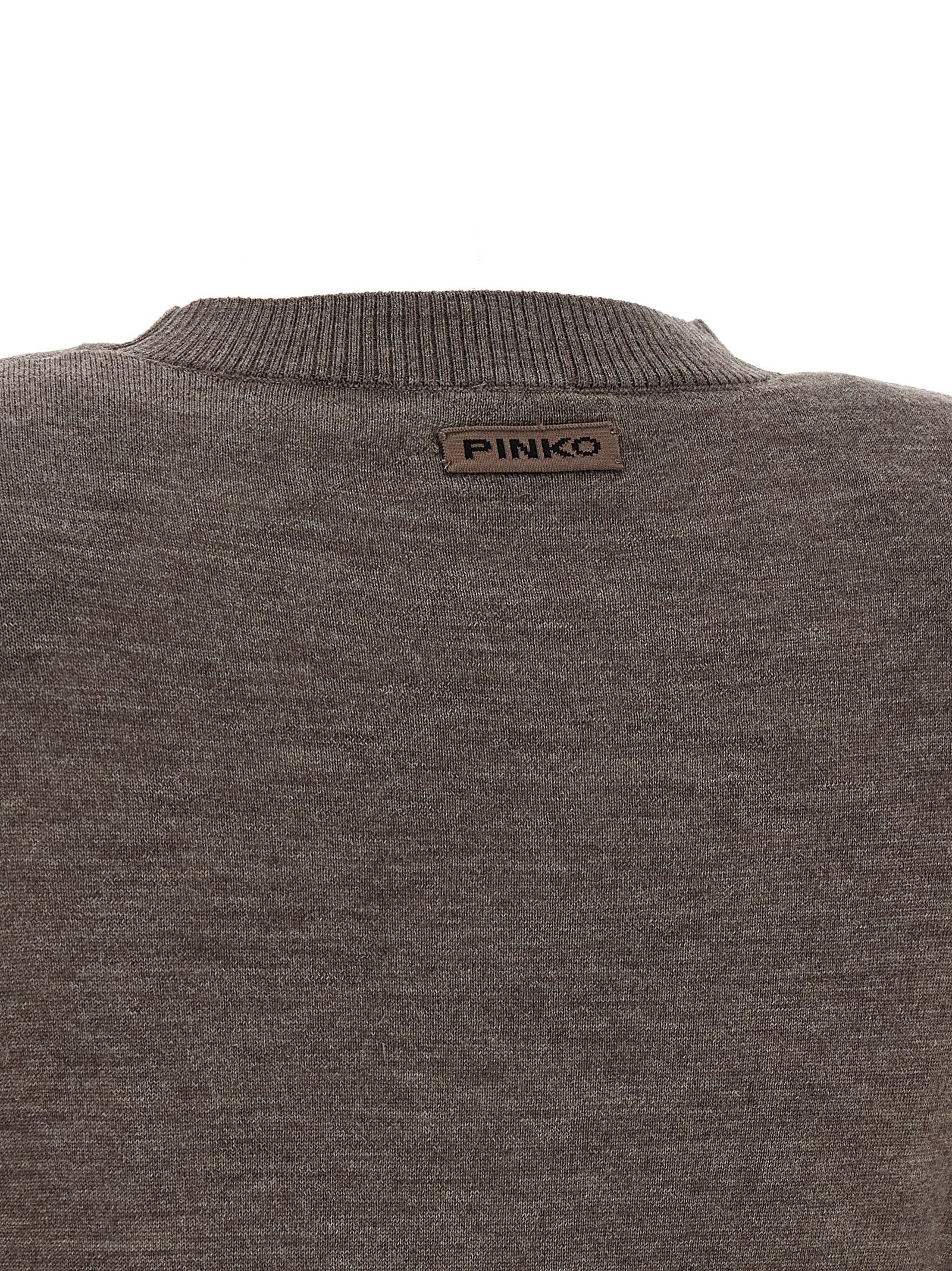 Padded shoulder sweater