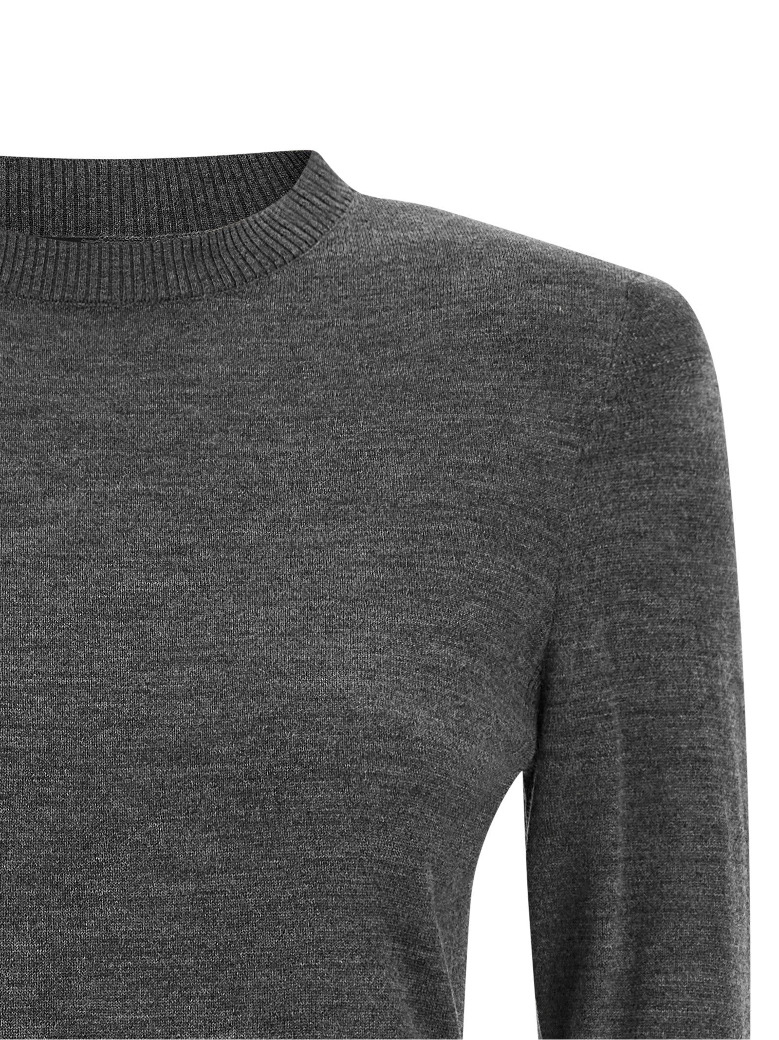 Padded shoulder sweater