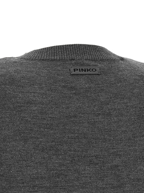 Padded shoulder sweater