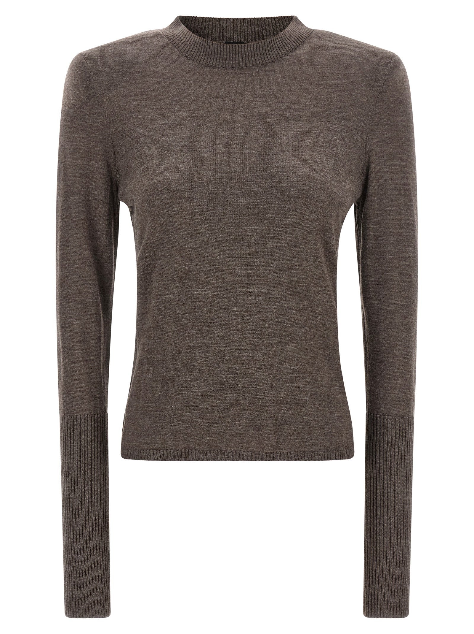 Padded shoulder sweater