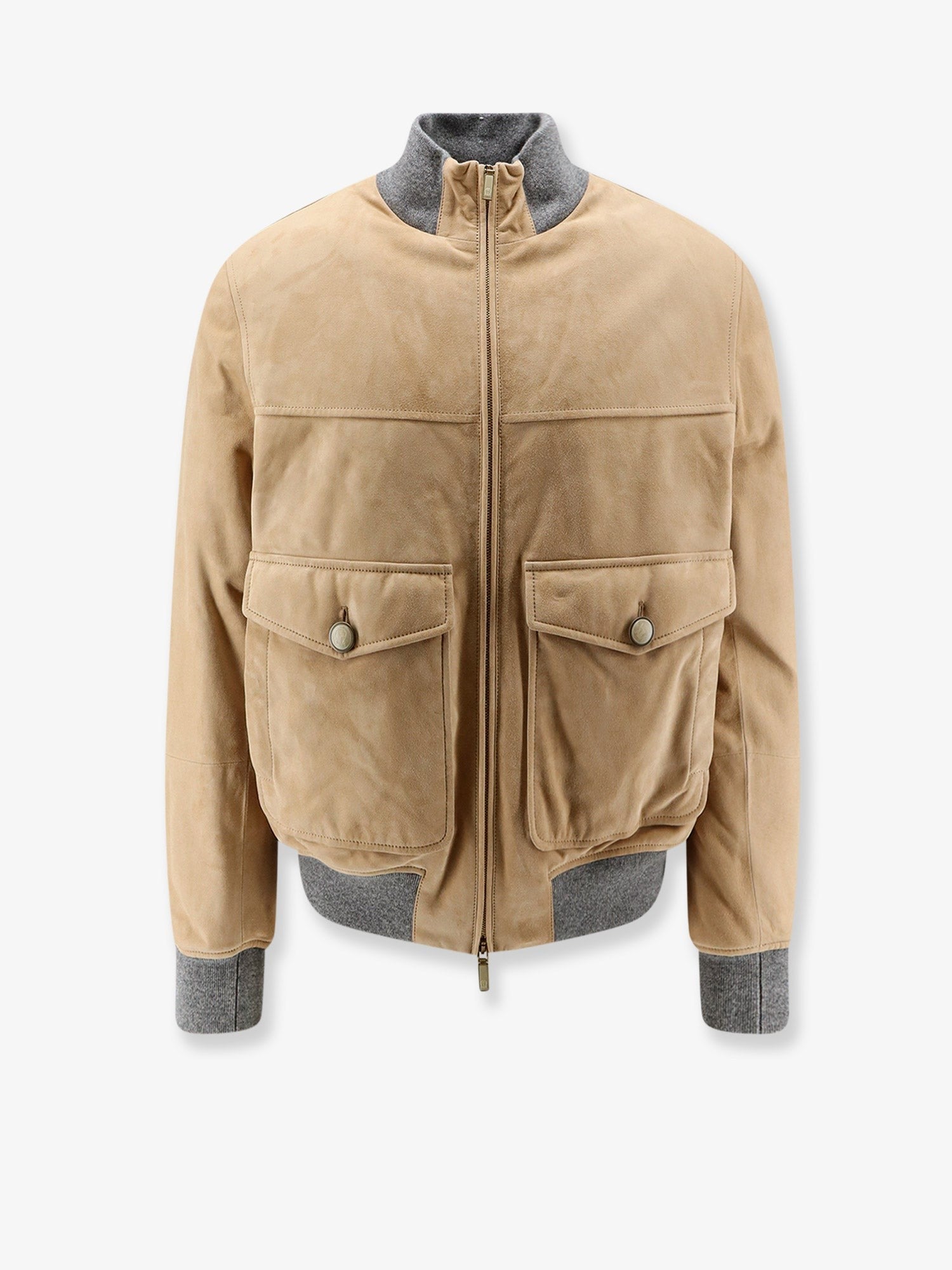Padded suede jacket