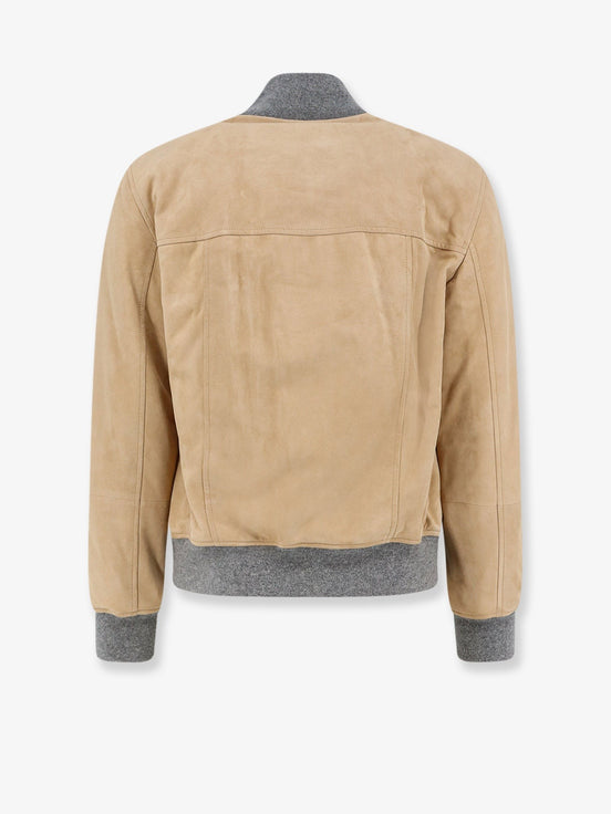 Padded suede jacket