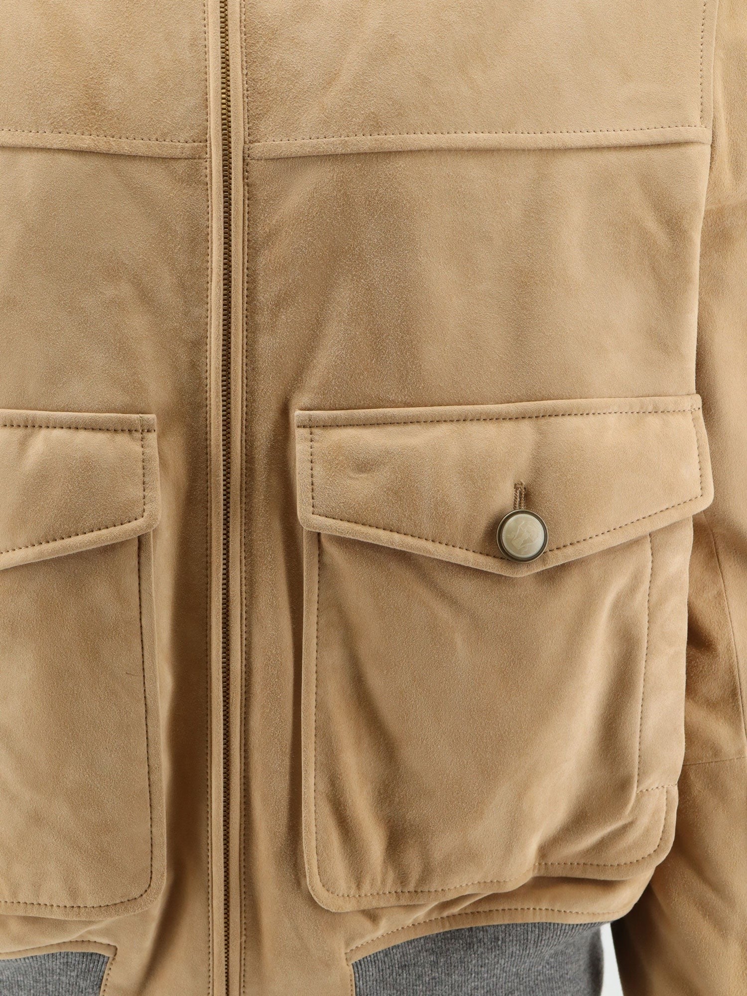 Brunello Cucinelli Padded suede jacket