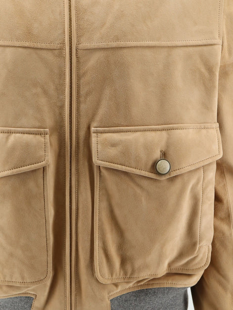 Brunello Cucinelli Padded suede jacket