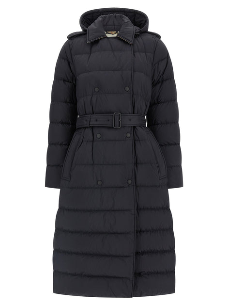 Padded trench coat