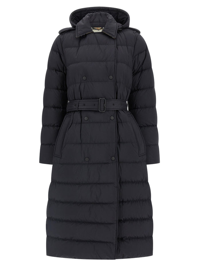 Padded trench coat