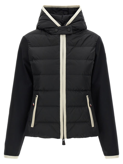 'Padded Zip-Up' cardigan