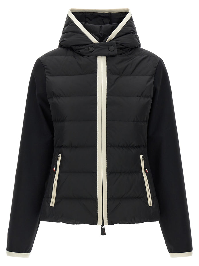 'Padded Zip-Up' cardigan