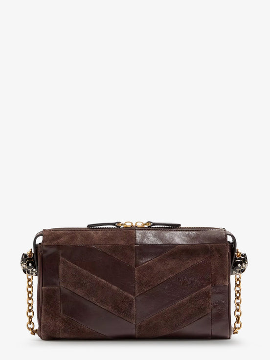 Panthea suede and leather crossbody bag