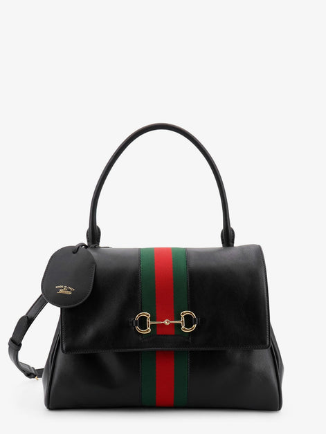 Paparazzo leather handbag with front Web detail