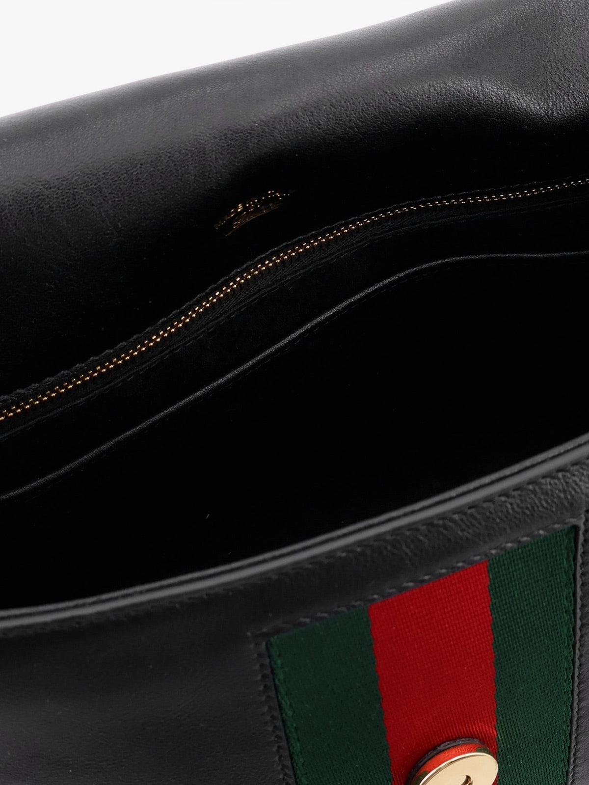 Gucci Paparazzo leather handbag with front Web detail