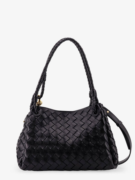 Bottega Veneta Parachute leather shoulder bag with Intrecciato motif and Knot detail