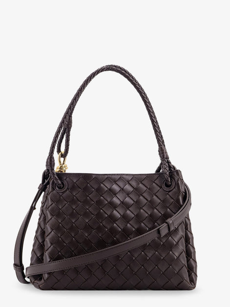 Bottega Veneta Parachute leather shoulder bag with Intrecciato pattern and Knot detail